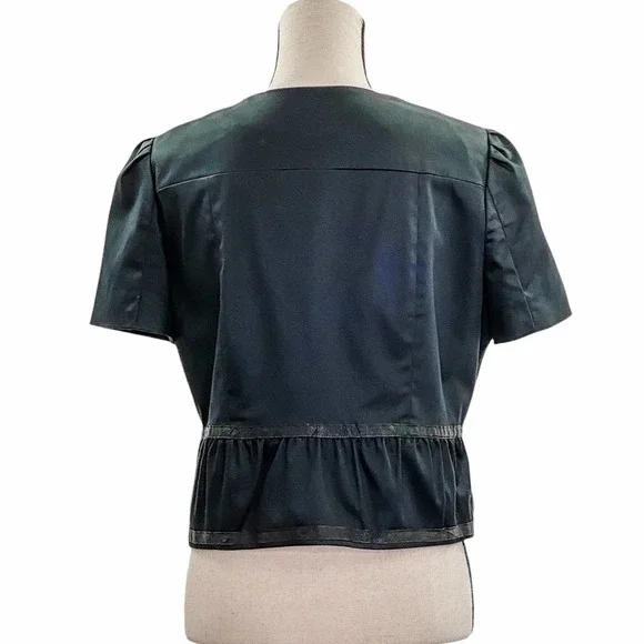 WORTHINGTON Black Embroidered Cardigan Sweater - Picture 2 of 11